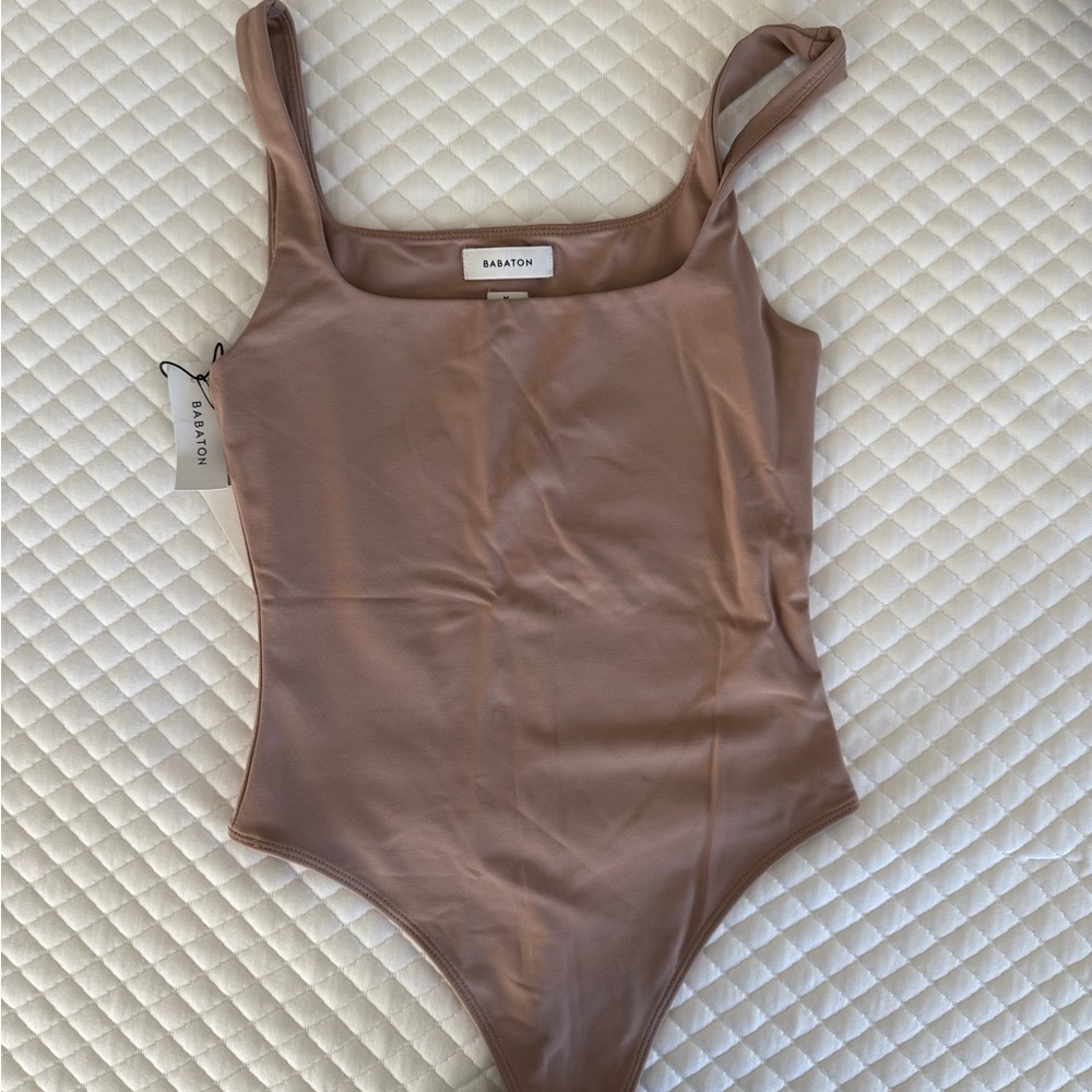 Aritzia Babaton Tan Bodysuit
